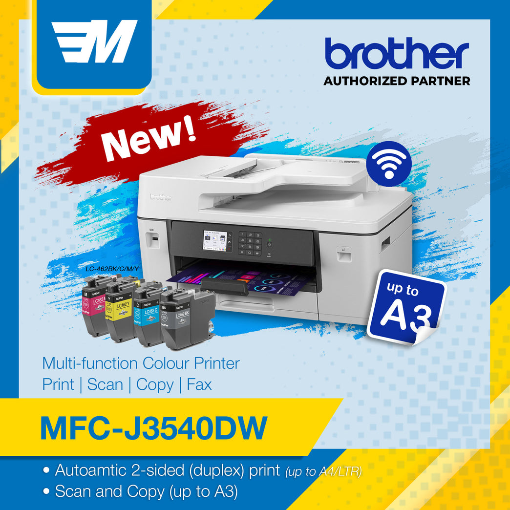 Brother MFC-J3540DW Multi-function Color Printer (Print, Scan, Copy, Fax) A3 Size