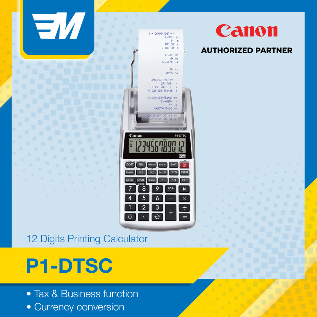 Canon P1-DTSC 12-digits Printing Calculator