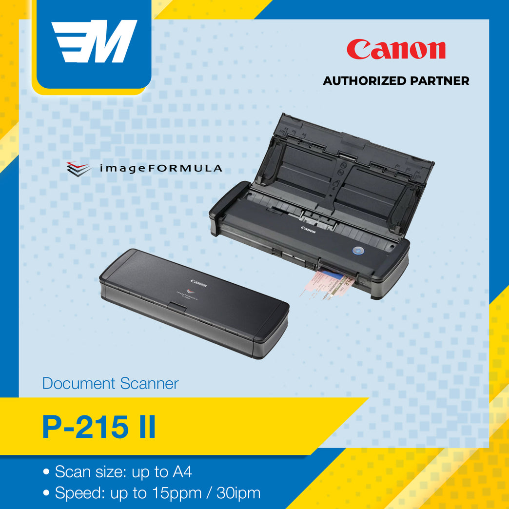 Canon P-215ii imageFORMULA Portable Document Scanner