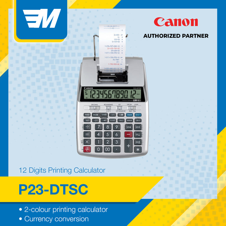 Canon P23-DTSC 12-digits Printing Calculator