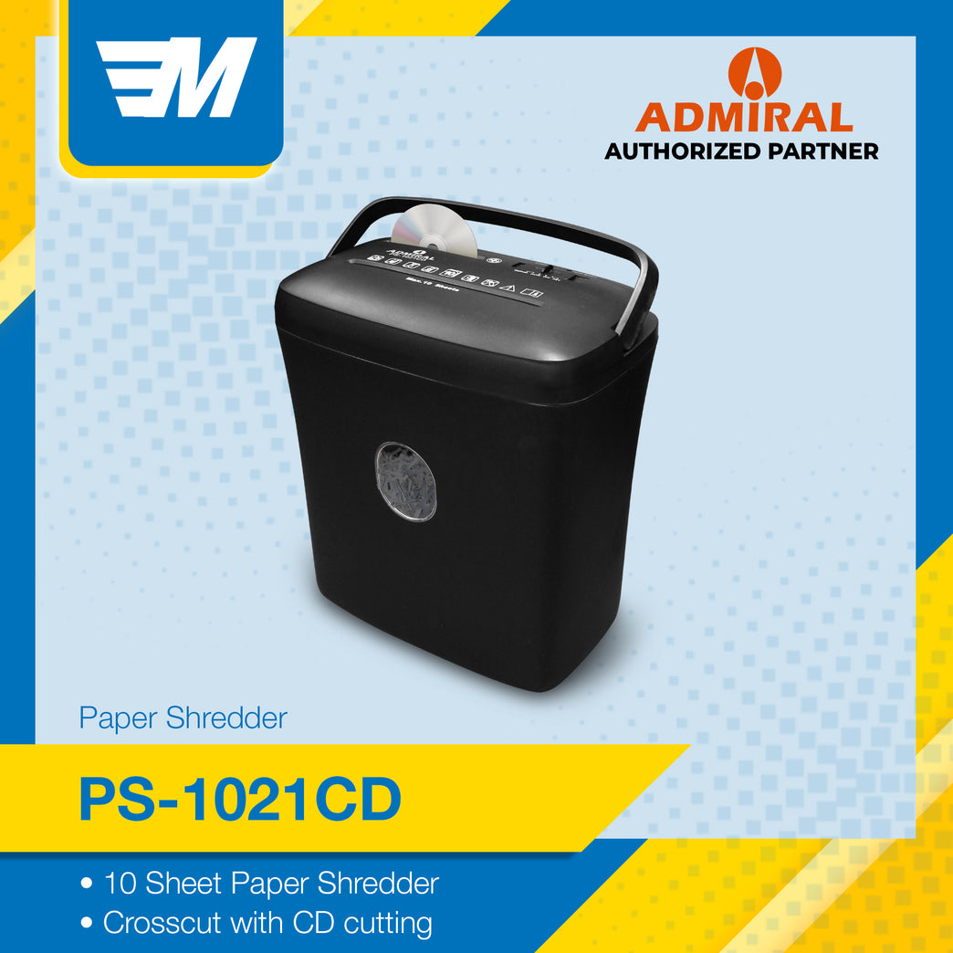 Admiral PS-1021CD Paper Shredder Crosscut