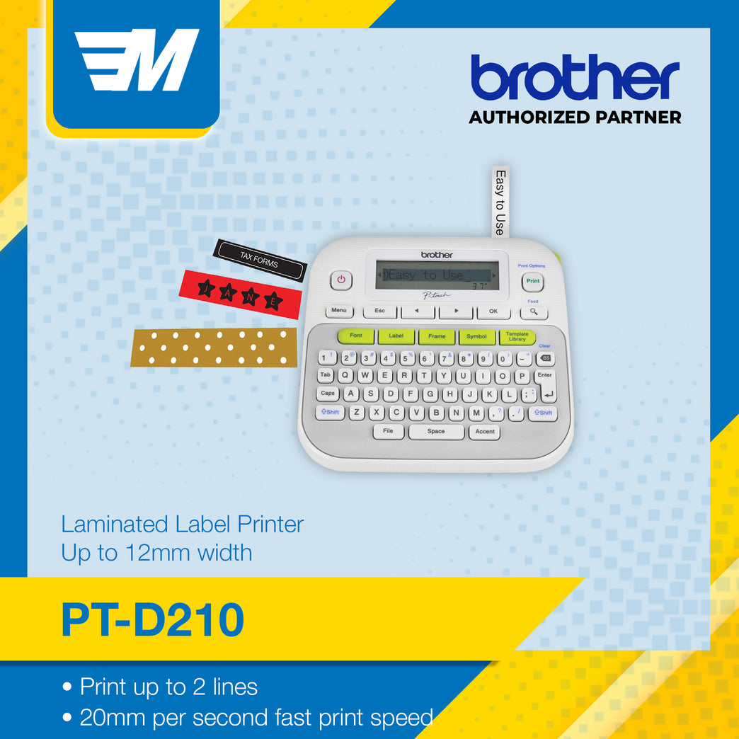 Brother PT-D210 Easy-to-Use Label Makers