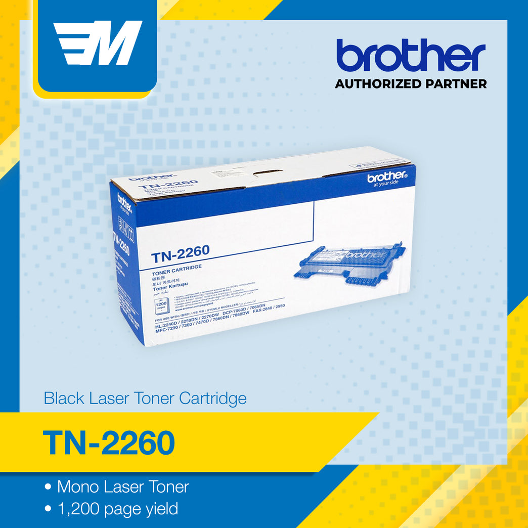 Brother TN-2260 ASA Printer Toner Cartridge Original