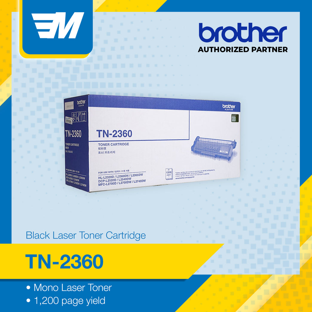 Brother TN-2360 Toner for HL-L2365DW, DCP-L2540DW, MFC-L2740DW / 1200 pages