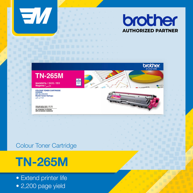 Brother TN-265M ASA Printer Toner Cartridge Original