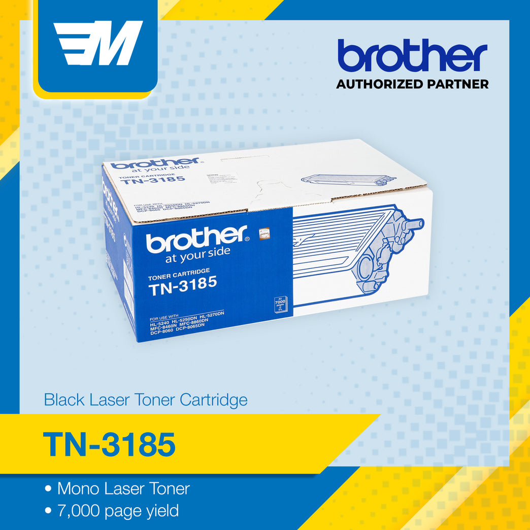 Brother TN-3185 Toner for HL-5240, HL-5250DN, HL-5270DN / 7,000 pages