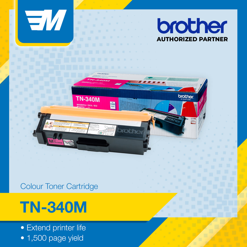 Brother TN-340M AP (Magenta) Printer Toner Cartridge ORIGINAL